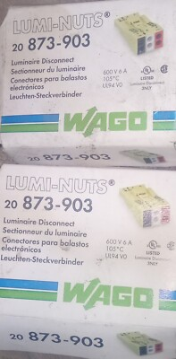 #ad #ad 39 Pack Wago Lumi nuts 873 903 Three Pole Luminaire Disconnect New $40.00