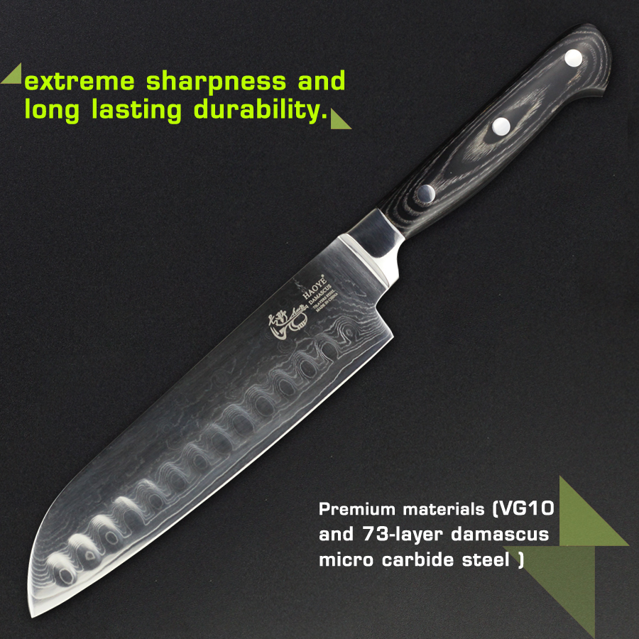 5Pcs Set Knives inches chef knife layers Japanese Damascus steel