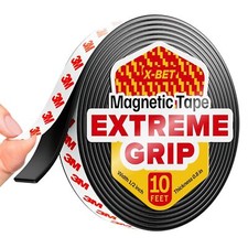 1/2 Inch x 10Ft Magnetic Tape Strips Roll with Self Adhesive for Fridge