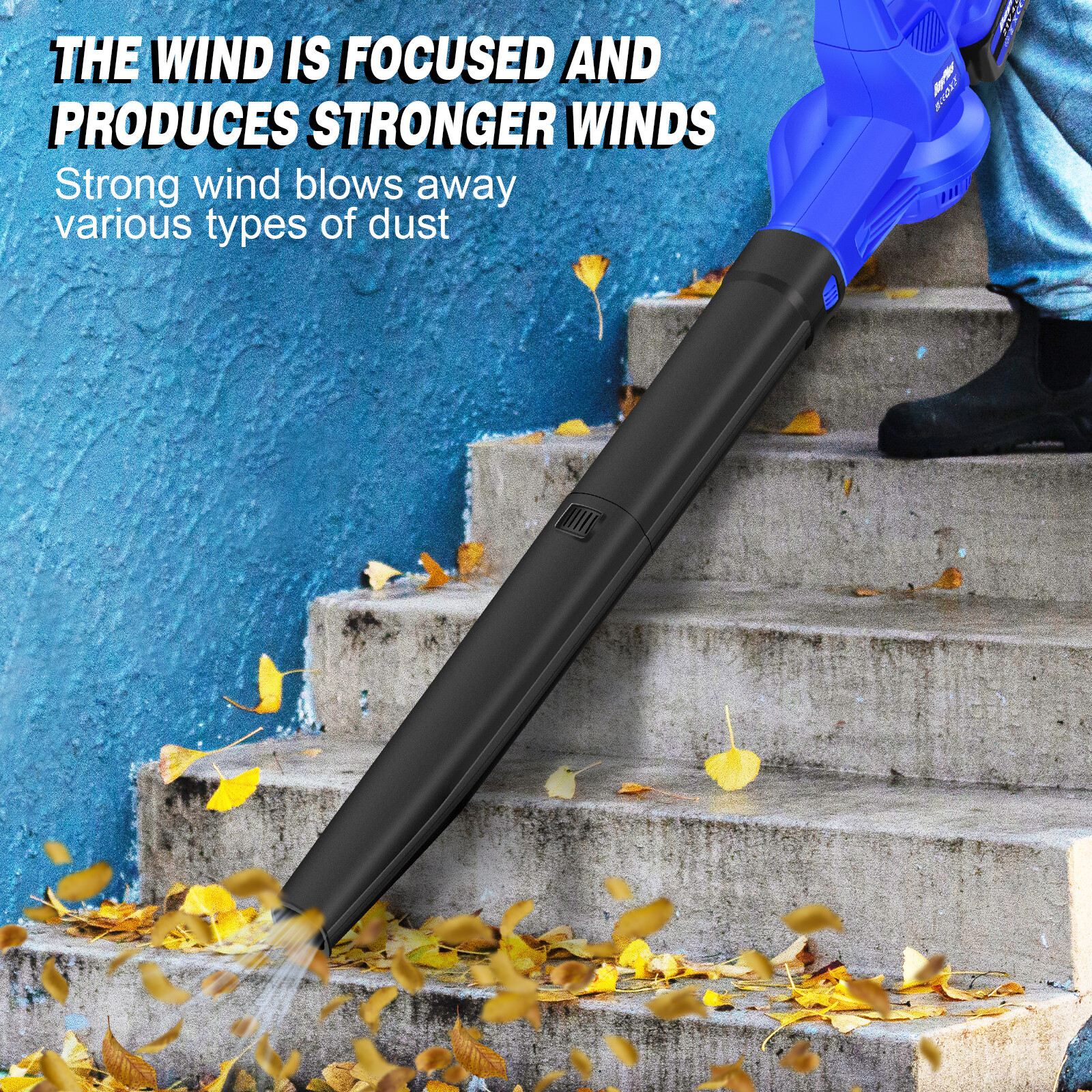 5000W Garden Gear Electric Cordless Leaf Blower Vacuum Shredder Mulcher