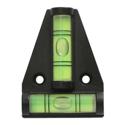 TASKAR 2 Way Triangle Bubble Spirit Level Black 60x45x15mm