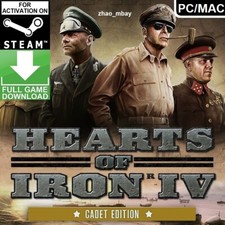 Hearts of Iron IV 4 Cadet Edition PC / MAC Steam Key GLOBAL FAST SENT!