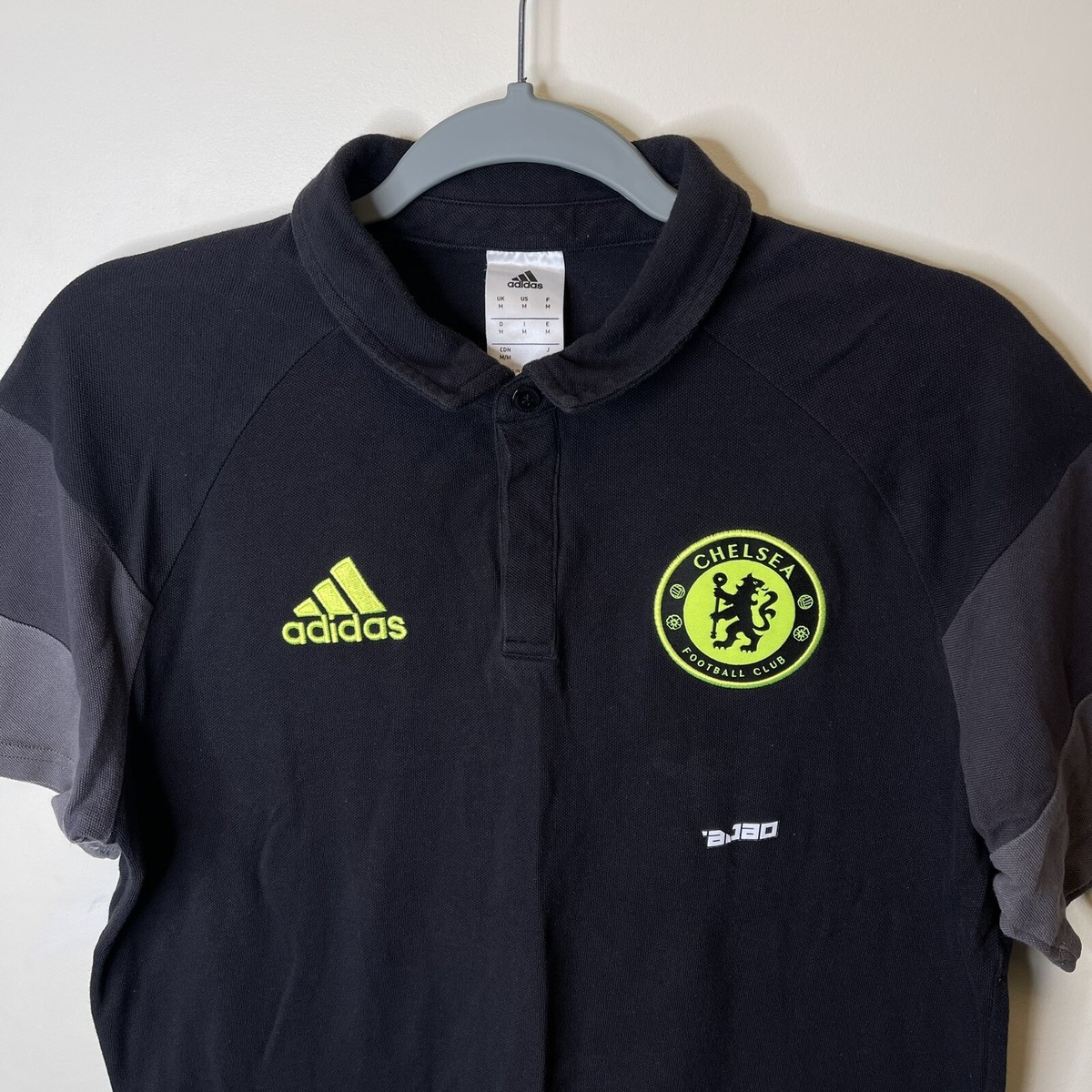 CHELSEA FC POLO T-SHIRT MEN MEDIUM FOOTBALL ADIDAS AP5646