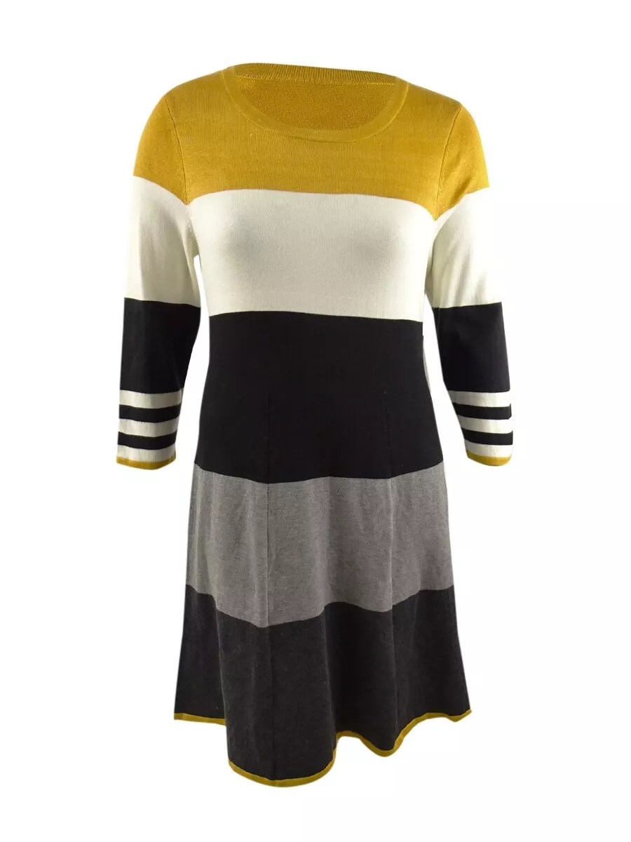 Jessica howard striped sweater clearance dress