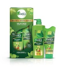 Dabur Vatika Hair Shampoo Conditioner Smooth, Shiny Nourished Hair Amla