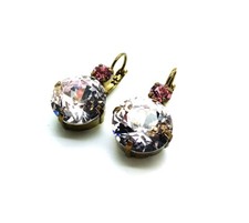 Mariana Earrings Charming Pinks Austrian Crystals My Treasures Coll.-EG