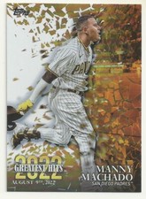 2023 TOPPS BASEBALL - MANNY MACHADO - 2022 GREATEST HITS - #15 - SAN DIEGO PADRE