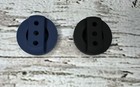 Winsee Airtag Dog Collar Holder 2 Pack for Apple GPS Tracker Black & Navy Size L