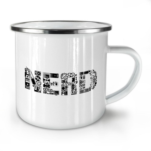 Nerd Geek Intellettuale Badass Rétro Smalto Tazza - Divertente