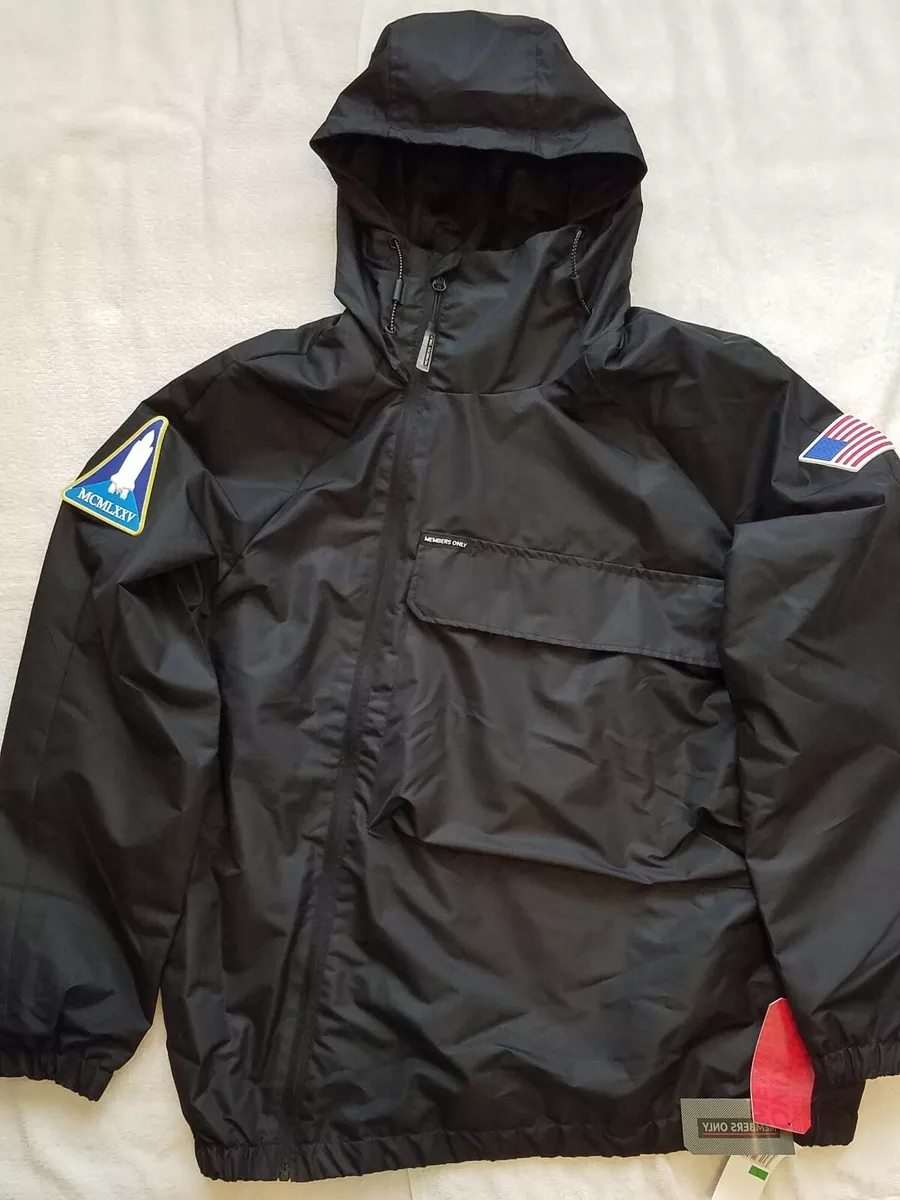 Members Only x NASA Black Anorak Jacket