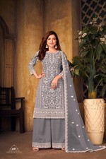 Luxury Salwar Kameez for Women Heavy Embroidery Net Dupatta Indian Pakistani