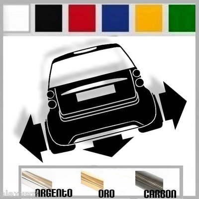 Smart Two Sticker adesivo sticker SMART TWO tuning down-out dub prespaziato,auto | eBay