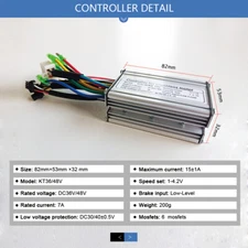 E-bike Controller 15A 6 Mosfets with LCD Display and Thumb Throttle Combination 