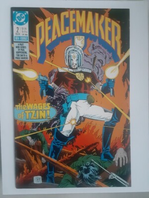 Peacemaker (DC 1988) VF #2 HBO Max Series/Suicide Squad, Bag/Board