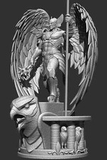Hawkman with Spear Resin Sculpture Statue Model Kit  Unpainted/Unassembled