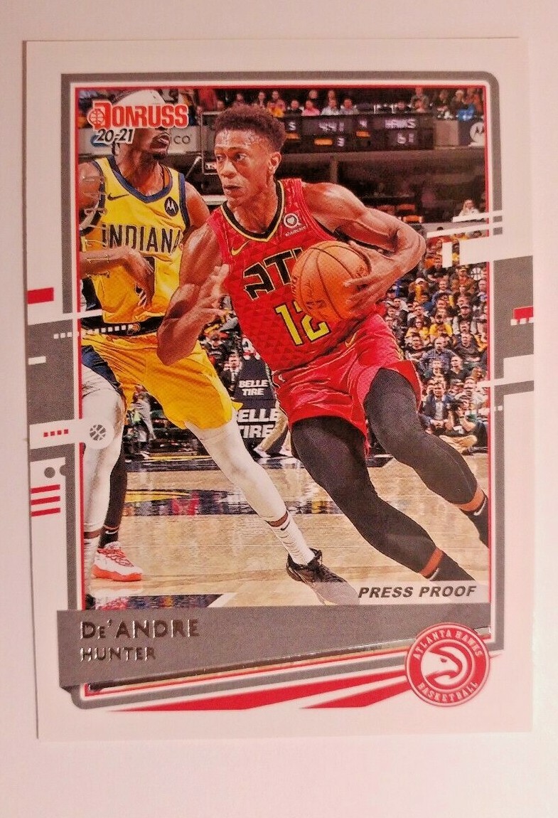 2020-21 PANINI DONRUSS PRESS PROOF DE'ANDRE HUNTER 112/349