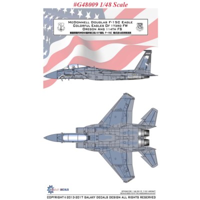 1/48 1/72 McDonnell Douglas F-15C Eagle of 173rd FW Oregon&114th