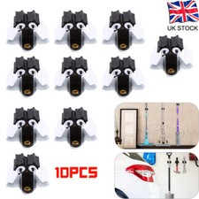 10Pcs Heavy Duty Mop Holder Wall Mounted Clips Hangers Organizer Tidy Tools