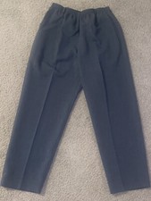NWT 40.00 Alfred Dunner ClassicsHeather Gray Short Slacks Elastic Waist Size 14