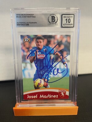 2016 COLECCIONES27 TORINO FC JOSEF MARTINEZ AUTO 10 BECKETT AUTHENTIC SIGNED
