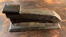 1940's VINTAGE Bostitch B5 Black Crinkle Finish Metal Stapler Mid Century Modern