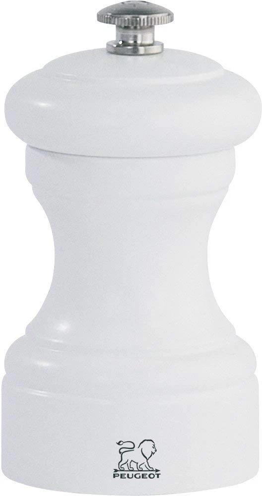 Peugeot 22440 Bistro 4 Inch Salt Mill, White Matte