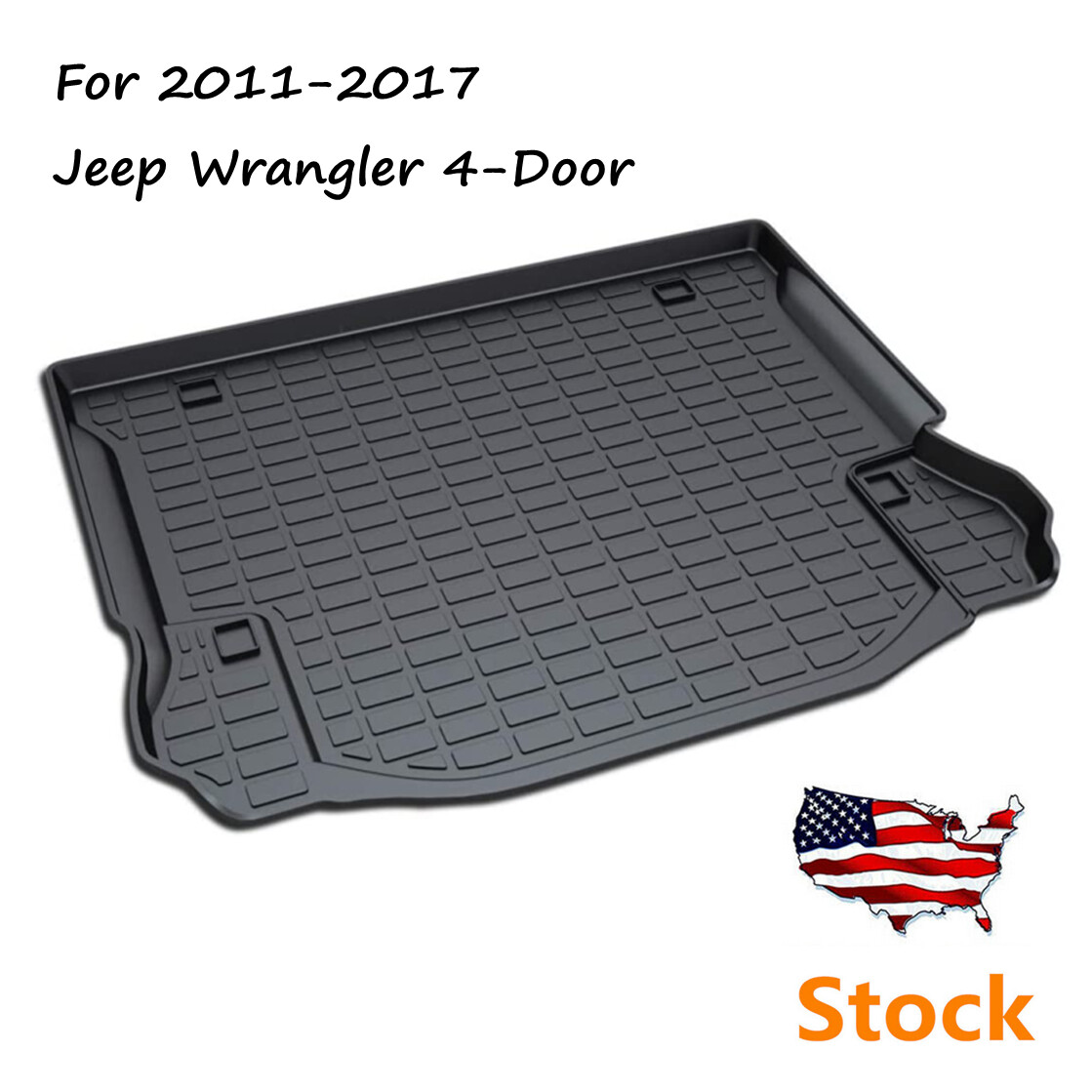 For Wrangler 4-Door 2011-2017 Rear Trunk Cargo Liner Floor Cover Mat Carpet