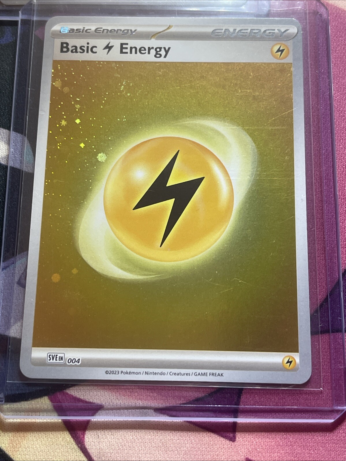 Pokémon Basic Lightning Energy (Cosmos Holo) SVE EN 004 Scarlet & Violet - 151