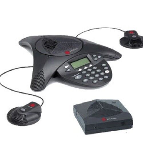 NEW POLYCOM SOUNDSTATION 2W SOUNDSTATION2W EX Wireless Phone+ 2x Ext MICs - Bild 1 von 2