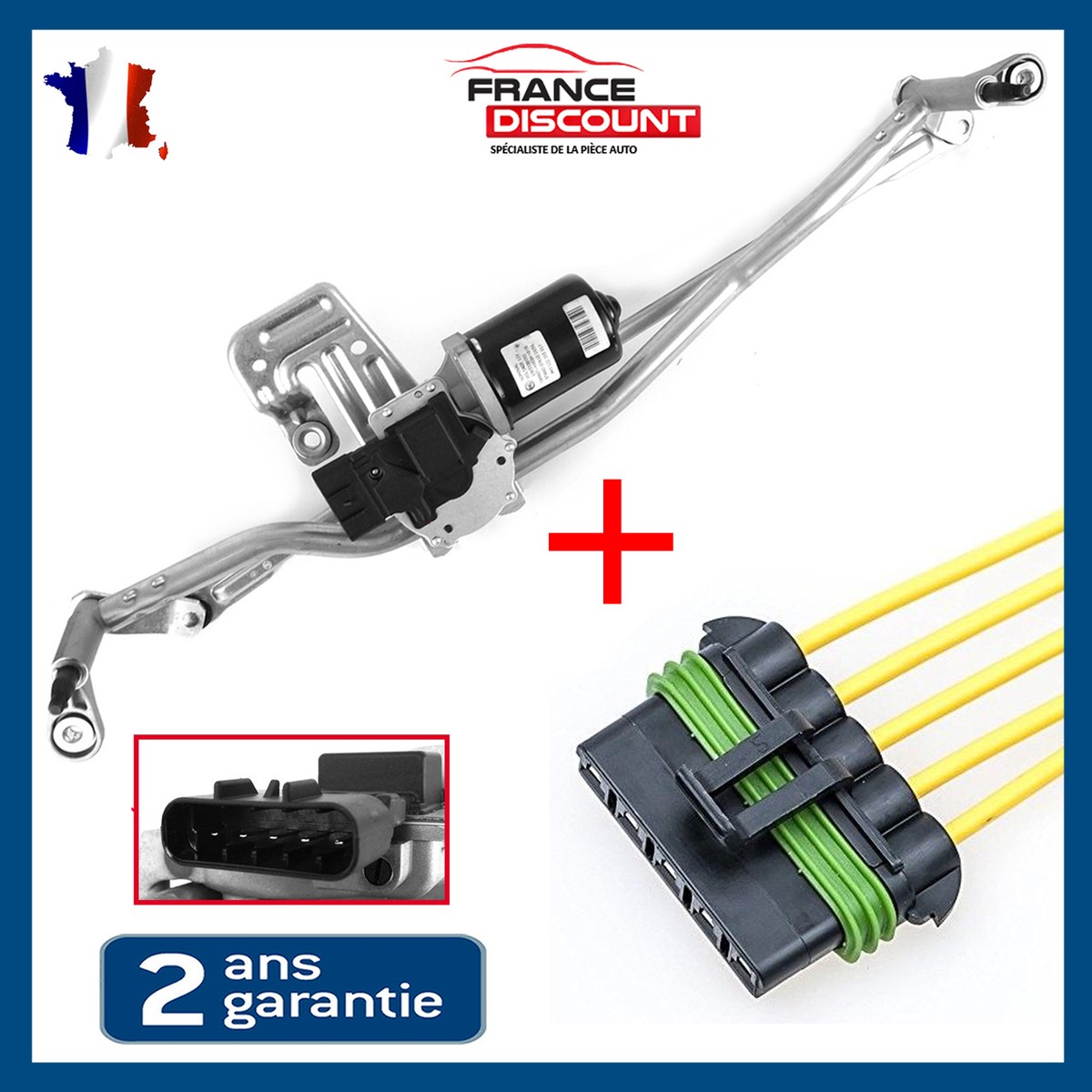 Moteur D'Essuie Glace AVANT + Connectique Pour CITROEN Jumper FIAT Ducato 3