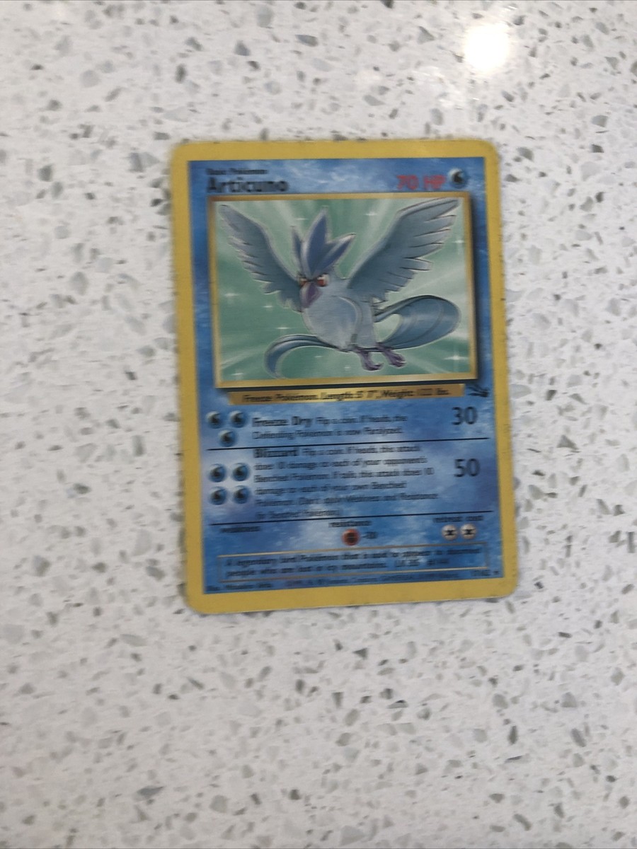 Pokemon Cards Original Legendary Birds - Zapdos - Articuno - Moltres Fossil  Holo