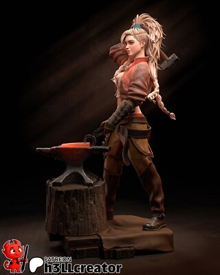 Gemma, Monster Hunter Wilds, sexy Pin Up, Figur, 3D Druck, Statue, UNBEMALT
