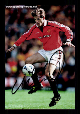 Phil Neville Manchester United Original Signiert + A 235953