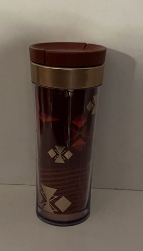 Starbucks Coffee 2013 Travel Tumbler Cup w/Inlay Graphics + Slide Open Screw Top - Picture 10 of 14