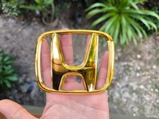 H-mark Gold 24k Emblem Badge Fit Honda Pn 75700-tm0-0000