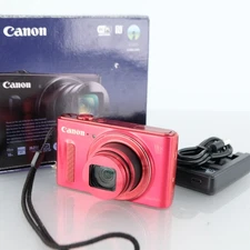 Canon Powershot SX610 HS Digital Compact Camera 20.2MP Red Digicam CCD Sensor