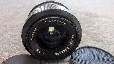 PHOTAX PARAGON 28mm f/2.8 WEITWINKELOBJEKTIV M42 KAMERA OBJEKTIV MOUNT