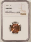1930 LINCOLN CENT - NGC MS-65 RB!