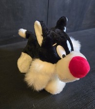 Looney Tunes Warner Bros 10" SYLVESTER JR. Cat Laying Down Stuffed Plush 24K