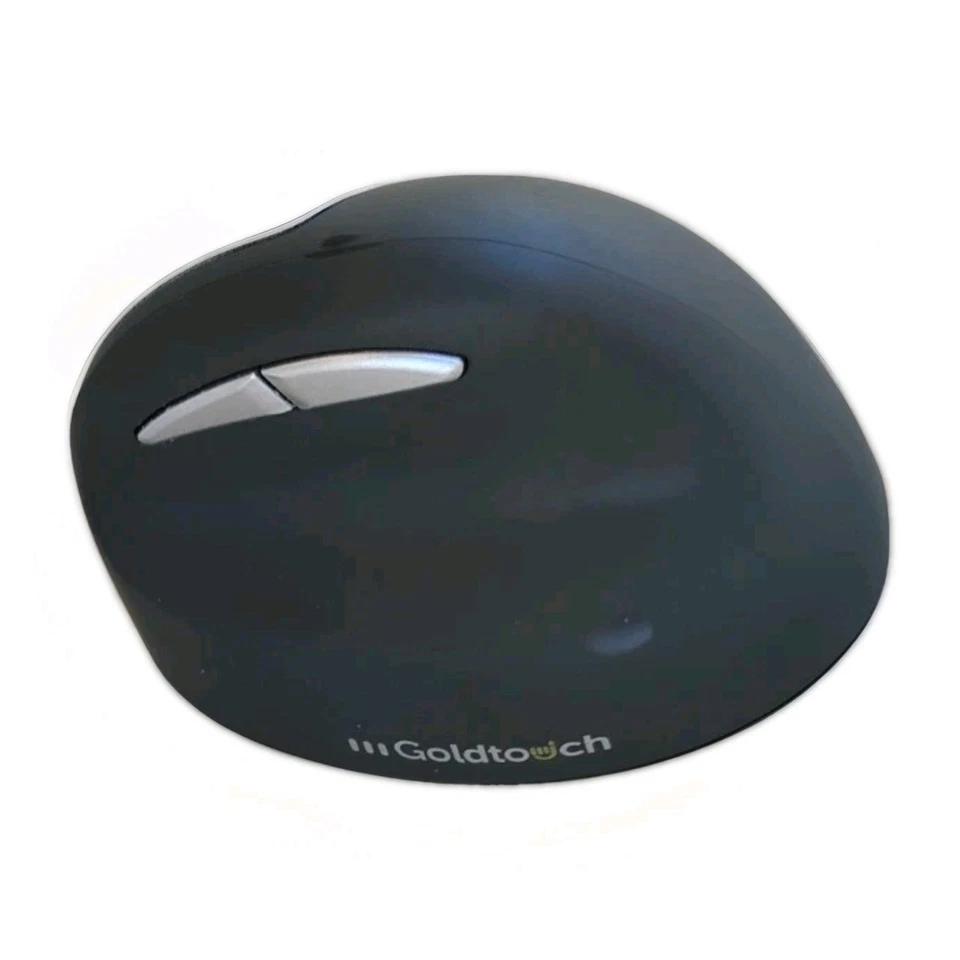 Goldtouch KOV-GSV-RMW Silver/Gray Wireless USB Right-Handed Semi-Vertical Mouse - Image 2 of 4
