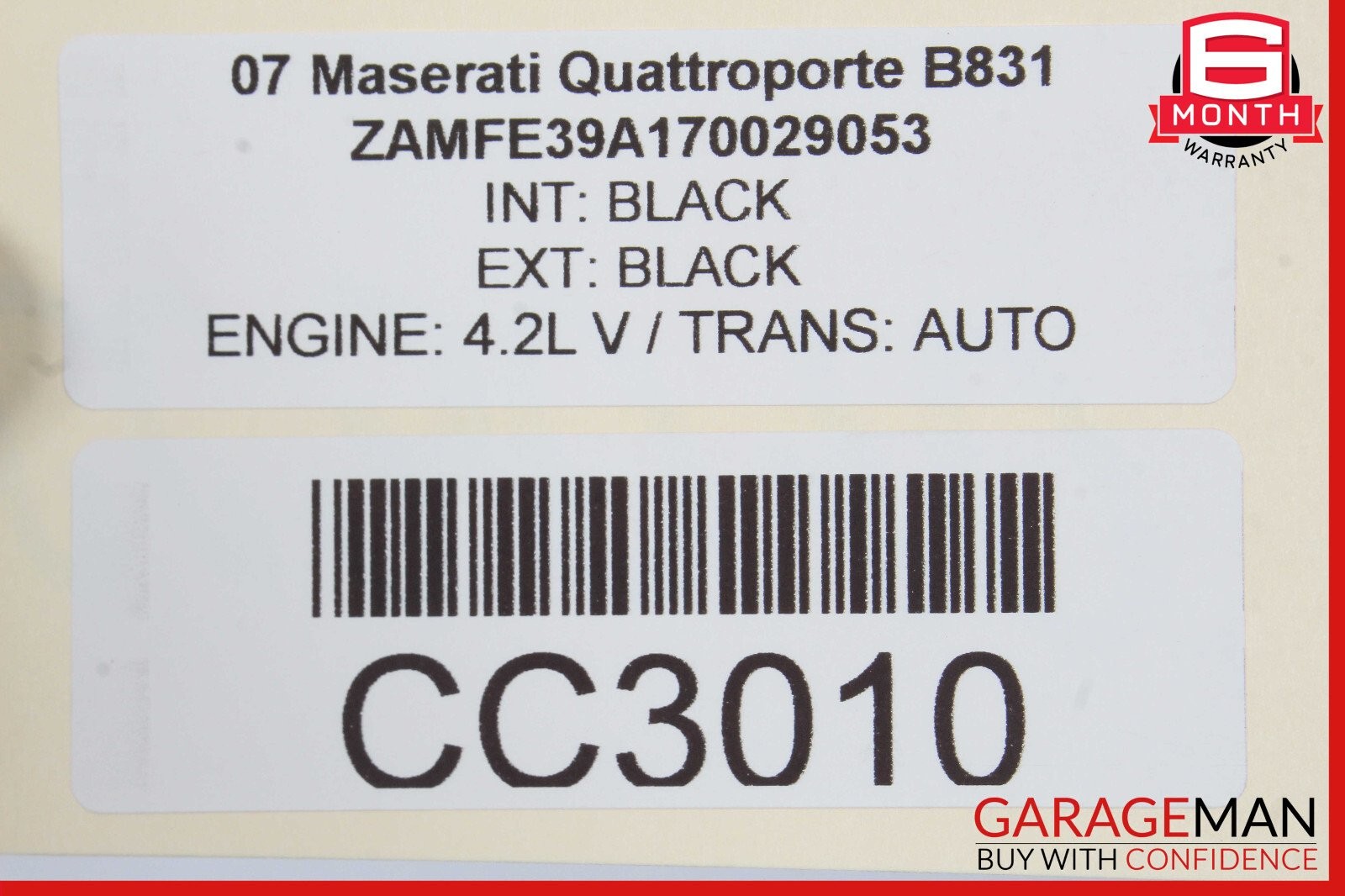 03-08 Maserati Quattroporte M139 Front Left Side Top Upper Seat Cushion OEM