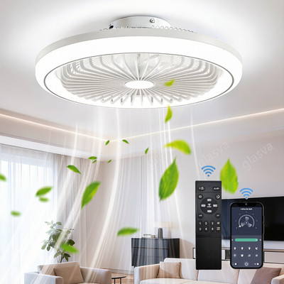 LED Deckenventilator Ventilator Lüfter Deckenlampe mit Beleuchtung Fernbedienung