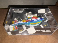 PAUL'S MODEL ART 1/43 FORMULA 1 F1 RUBENS BARRICHELLO JORDAN PEUGEOT EJR 195