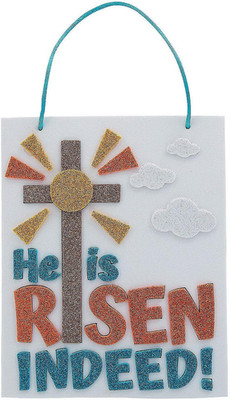 HE IS RISEN SIGN CK - Craft Kits - 12 Pieces