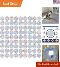 81 Pieces Circle Window Decals for Bird Strikes - Anti-Collision Clings to Sa...
