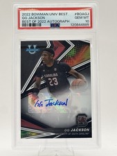 2022 Bowman’s Best U GG Jackson South Carolina Auto Memphis Grizzlies PSA 10