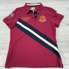 Joules Land Rover Burghley Horse Trials Polo Shirt Womens 10 Stripe CCI 2018