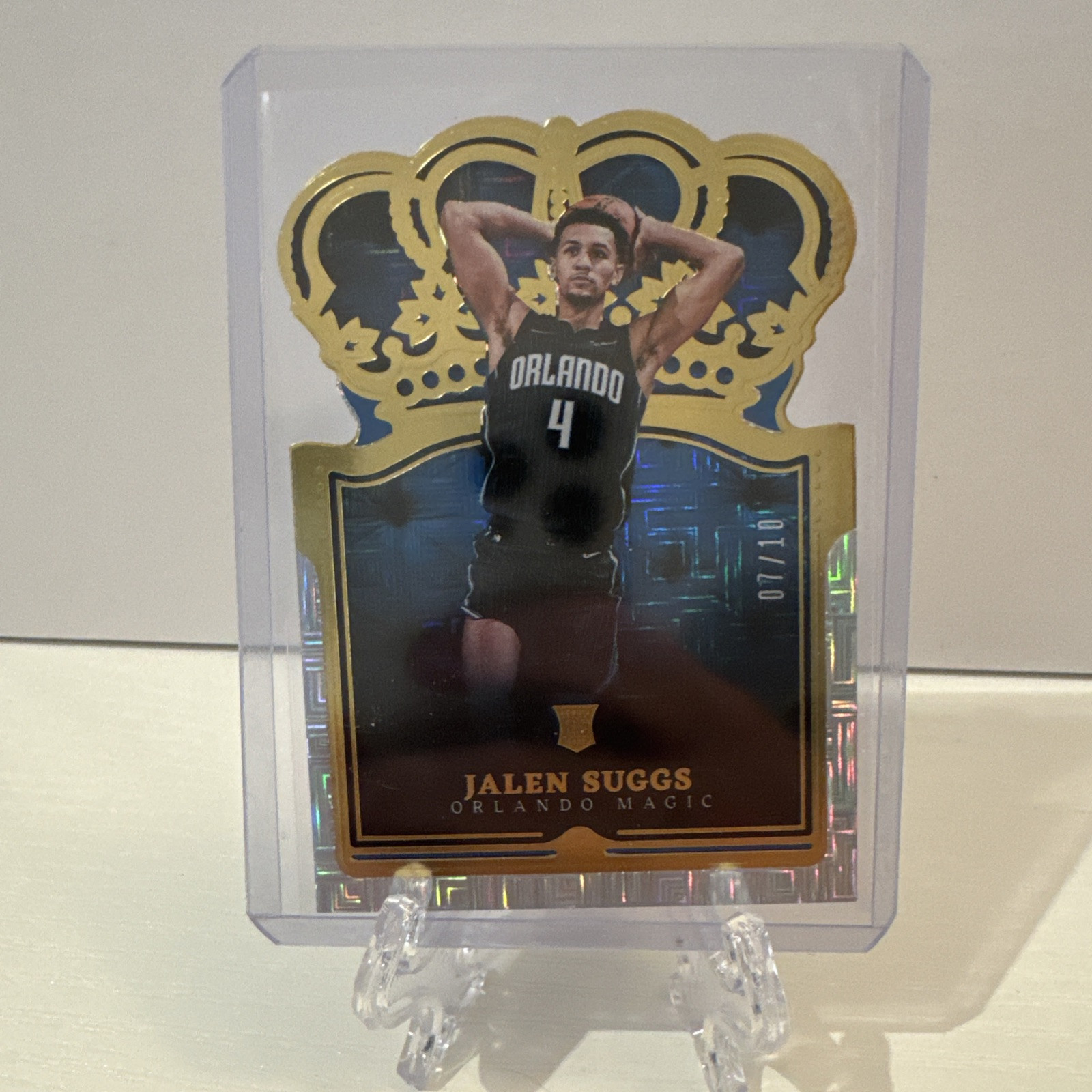Jalen Suggs Rookie 2021-22 Crown Royale Asia Gold 7/10 SSP Orlando Magic NBA