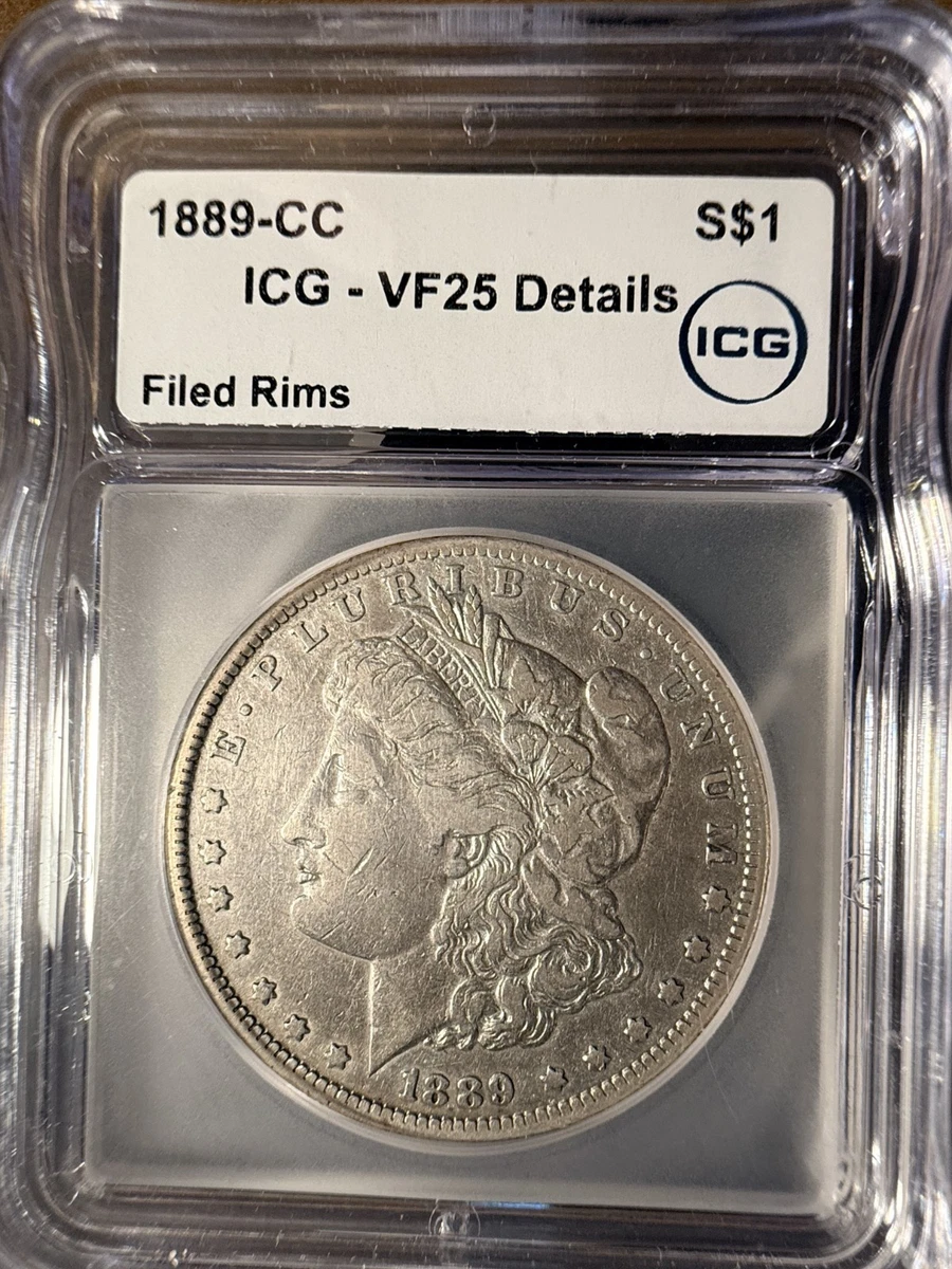 Carson City Grade VF 25 1889 Year Morgan US Dollars (1878-1921