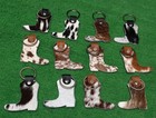 Cowhide keychain Hair On Leather Key Chain (12 key chain) Real Hair On Hide 8058 — photo 1